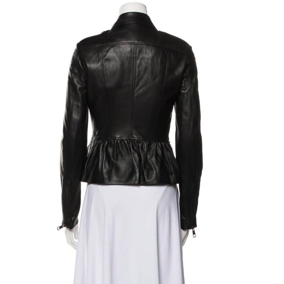 Burberry London Lambskin Biker Jacket - Picture 3 of 14